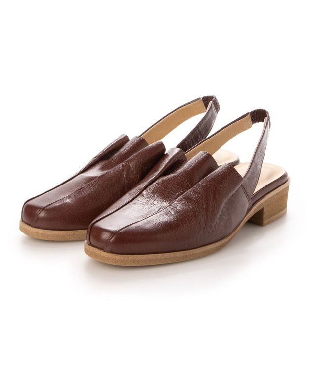 MODE ET JACOMO <D'ICI>バックストラップデザインシューズ レンガ