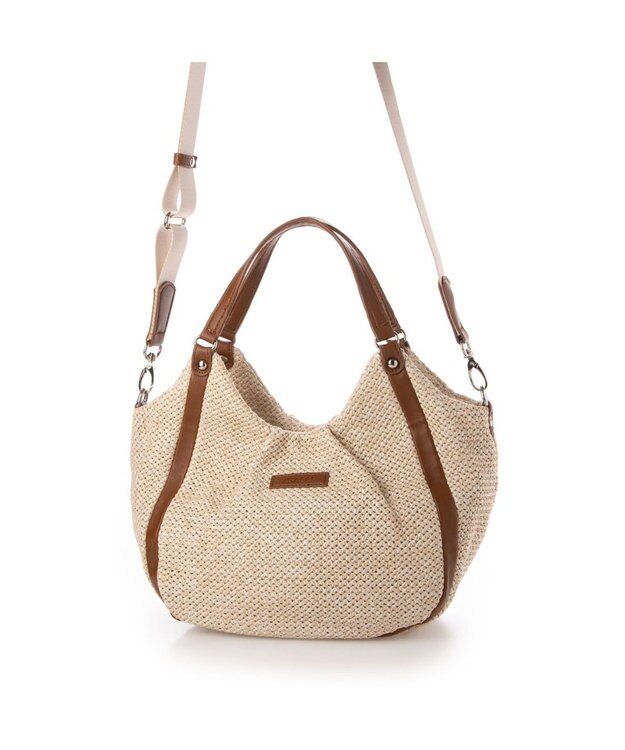 Y'SACCS ストロー風2wayトートバッグ アイボリー