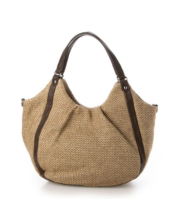 Y'SACCS ストロー風2wayトートバッグ ベージュ