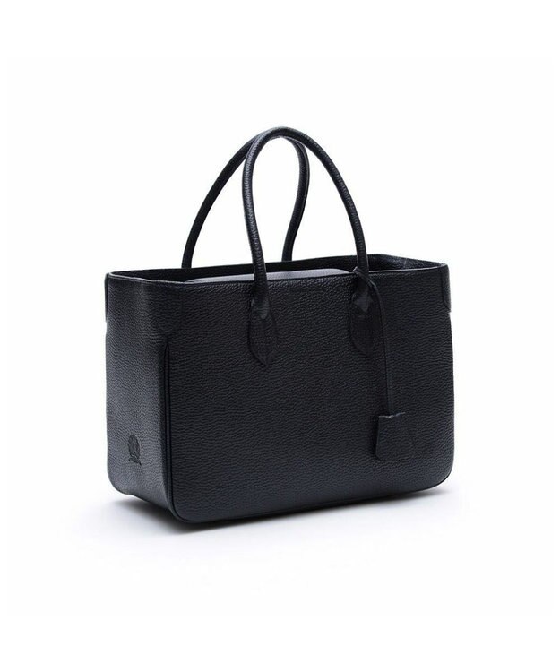 A.D.M.J. 【お受験】牛革/かぶせ付き トートバッグ32cm NAVY