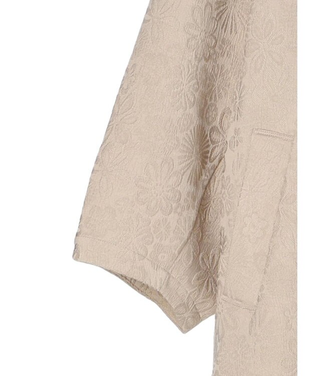 Green Parks ・ＥＬＥＮＣＡＲＥ　ＤＵＥ　ジャカードステンカラーコート Beige