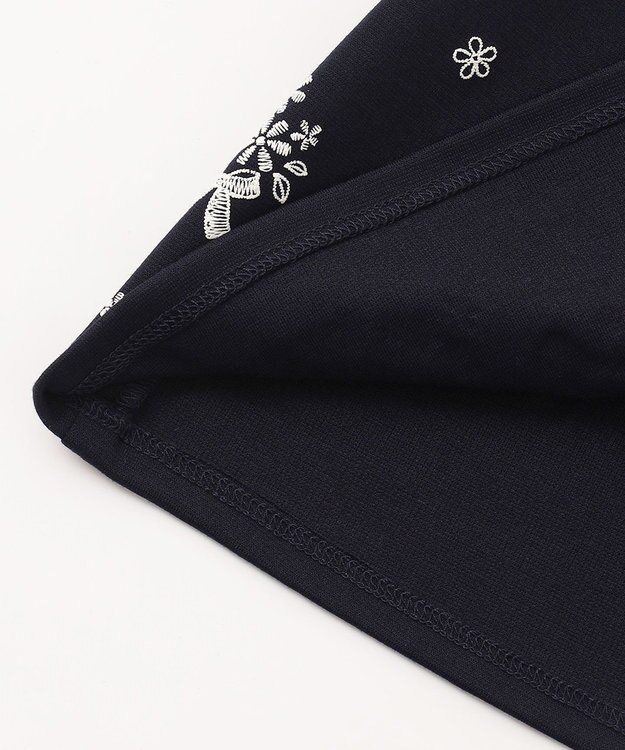 ANY KIDS 襟付き 長袖 ワンピース ネイビー