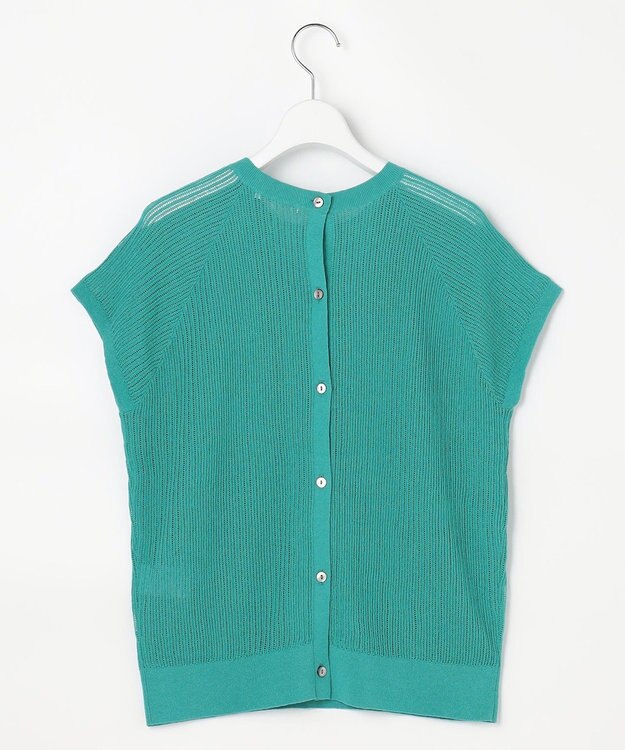 自由区 S 【前後着用可能】ファインリネンナイロン2WAY プルオーバー エメラルド