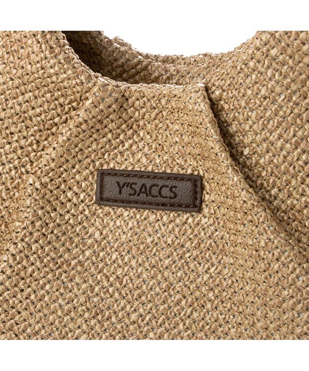 Y'SACCS ストロー風2wayトートバッグ ベージュ