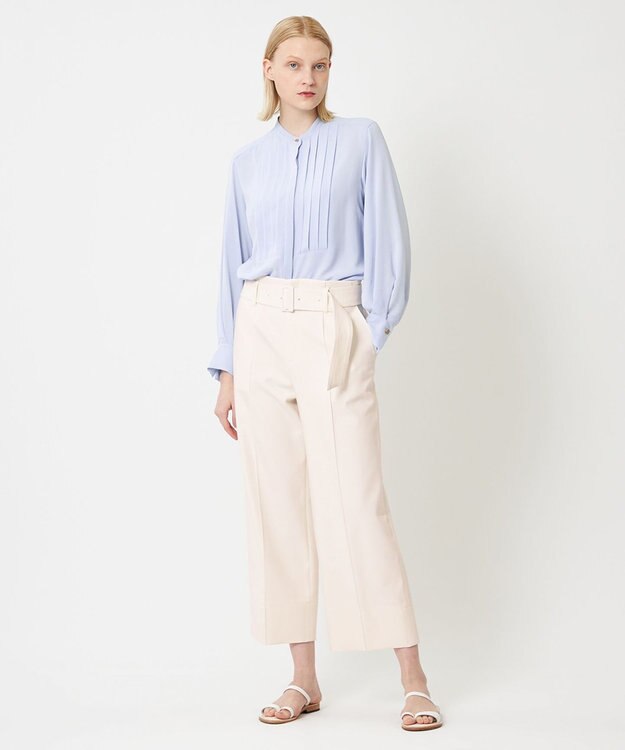 BEIGE， LAUREL / ワイドクロップドパンツ Ecru