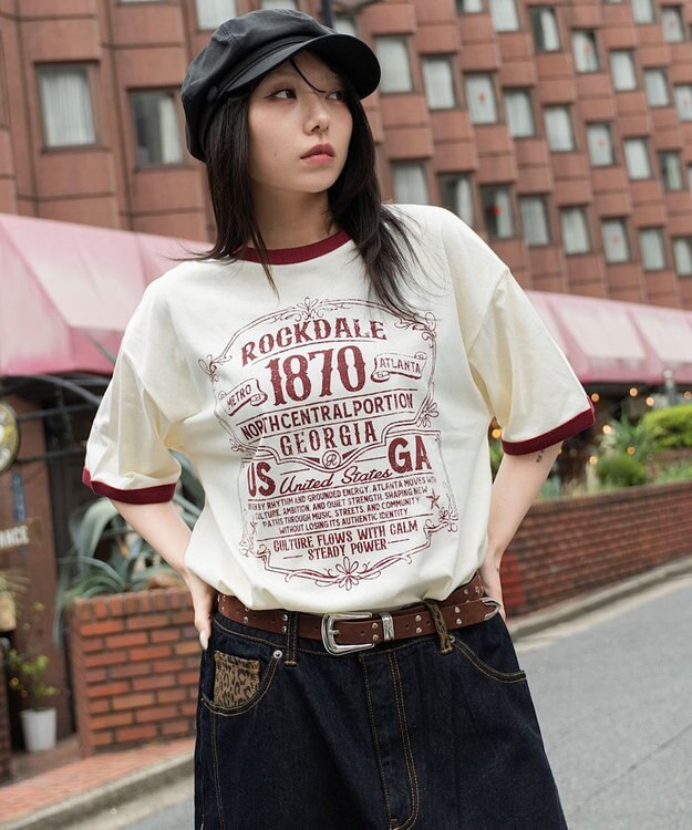WEGO 【ユニセックス着用ITEM】グラフィックネップT（SS） ホワイトアイボリー