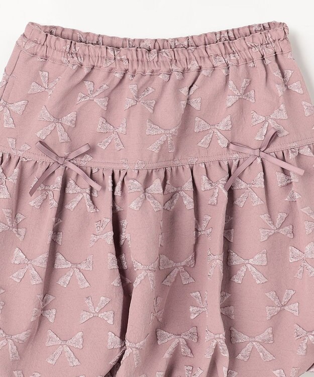 ANY KIDS リボン バルーンスカート ピンク