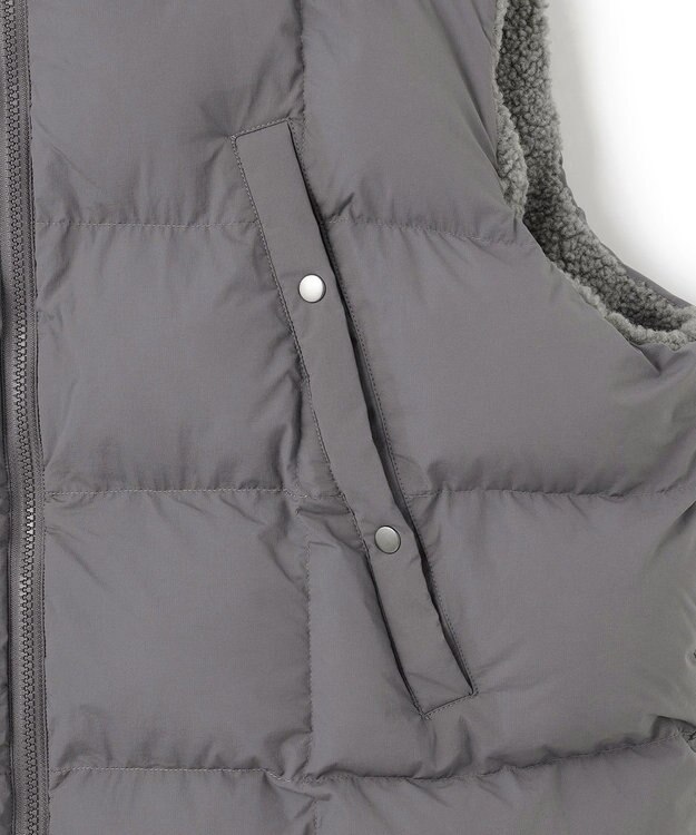 UNFILO MENS ウォーム ライトムーブ リバーシブルベスト [24年秋冬商品] グレー