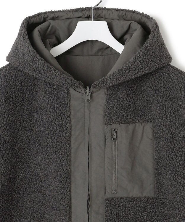 J.PRESS YORK STREET 【UNISEX】リバーシブル ボアベスト グレー系