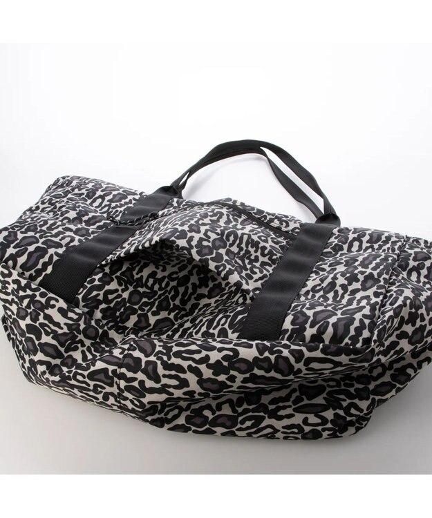 UNBILLION cachecache パッカブルナイロンボストンバッグ レオブラック