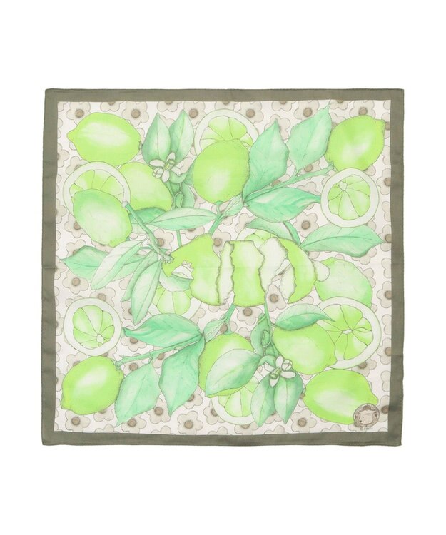 MOONBAT 【日本製】SWASH LONDON Citrus コットン スカーフハンカチ ライトグリーン