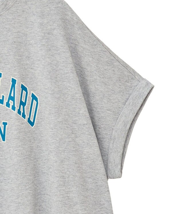 Green Parks 袖折り返しカレッジＴシャツ Gray Mixture