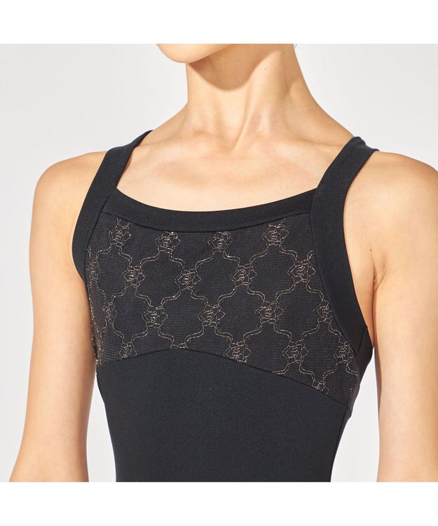 Chacott キャミソールレオタード ブラック