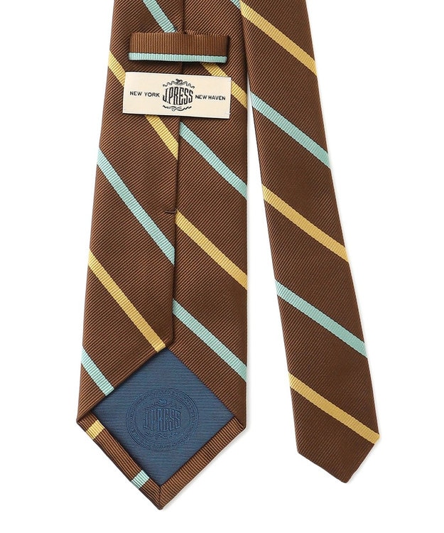 J.PRESS MEN 【定番】オーセンティックレジメンタル ネクタイ ブラウン系2