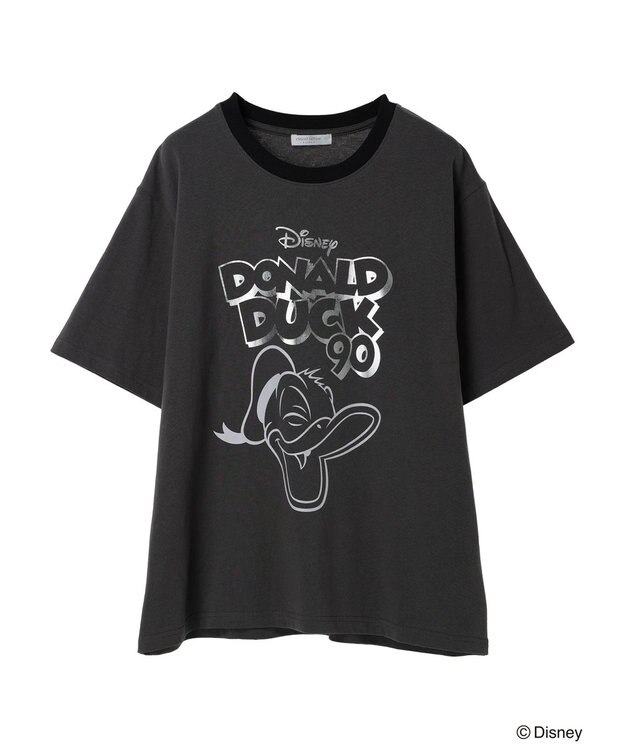 Green Parks ドナルドダック９０ｔｈ／アソートリンガー半袖ＴＥＥ Charcoal Gray