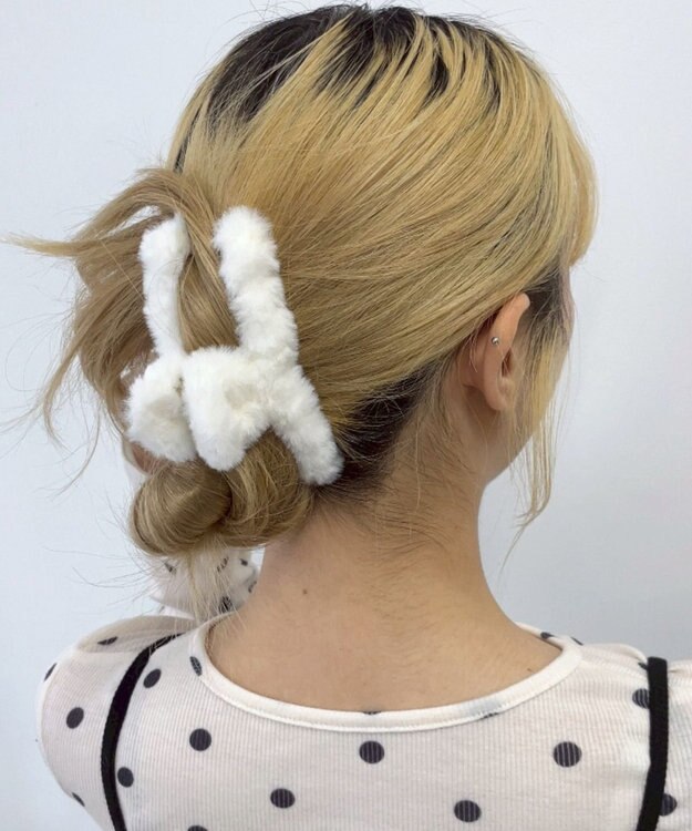 WEGO Lカラーファーバンス ホワイト