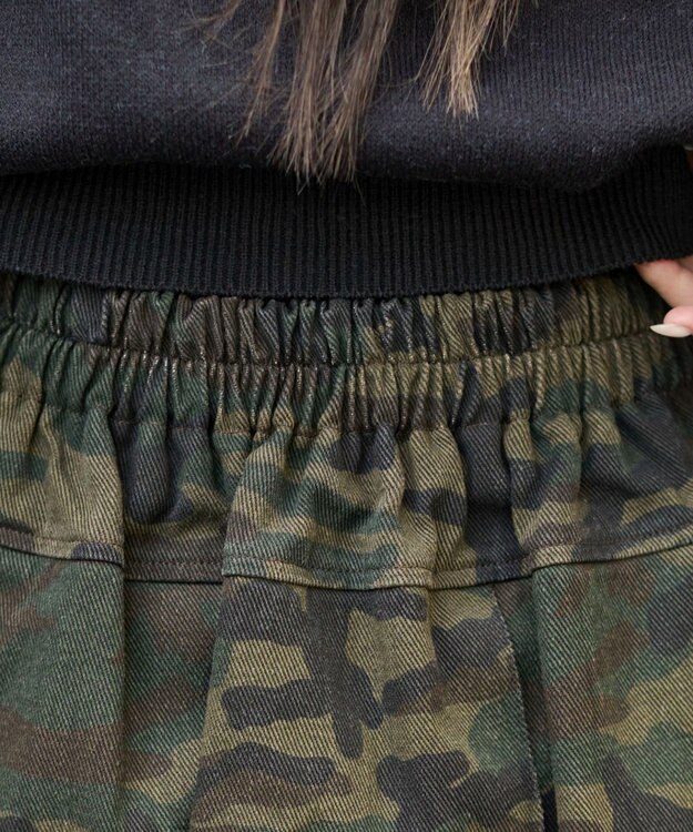 WEGO カモフラプリーツスカパン 柄1