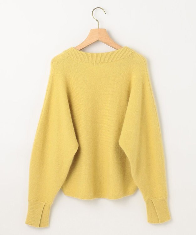 組曲 【手洗い可】フラッフィー ファーニット イエロー系