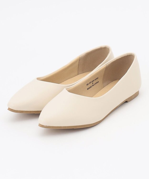 ANY 走れるポインテッドパンプス エクリュ