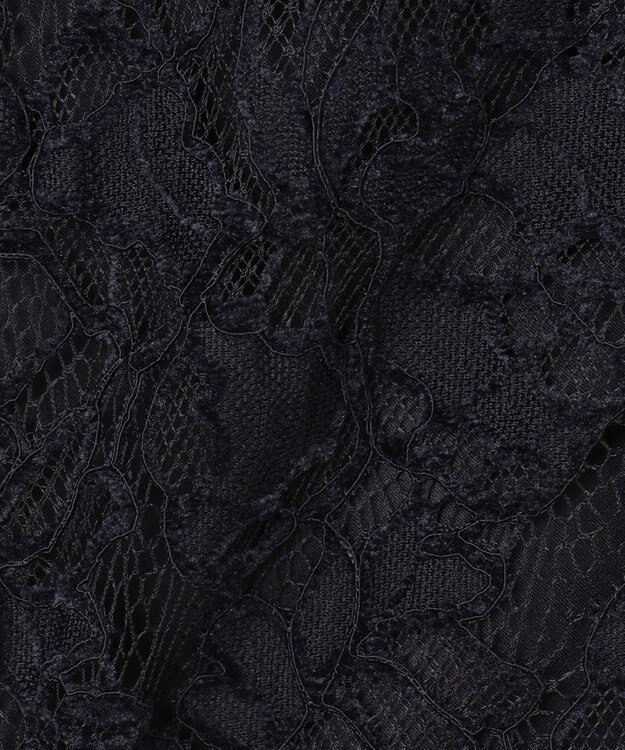 23区 【APPLAUDIR】モールラインフラワーレース ドレス ネイビー系