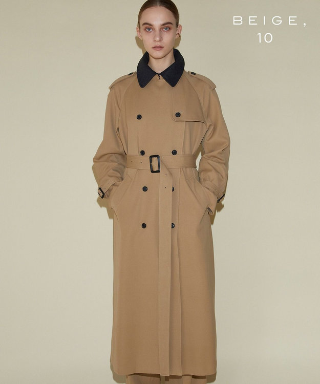 BEIGE， 【10th Anniversary】GABARDINE / トレンチコート Camel