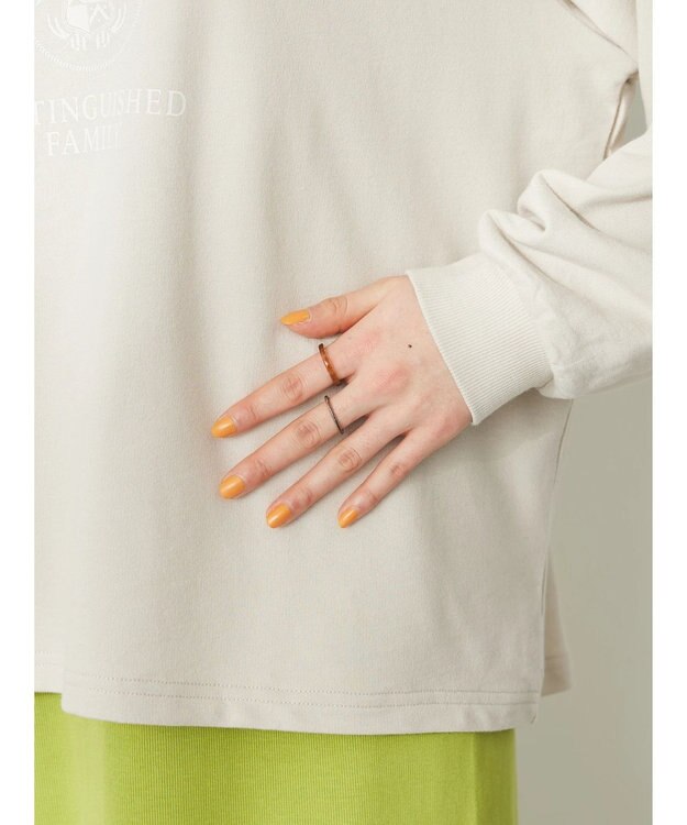 CRAFT STANDARD BOUTIQUE ミニ裏毛ロゴロンTee Ivory