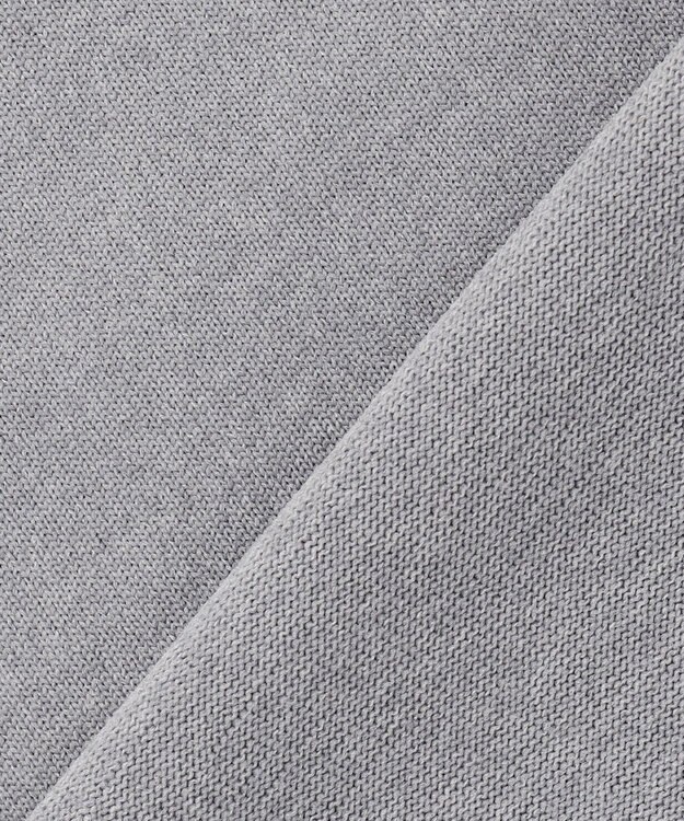 23区GOLF 【MEN】長袖ニットポロシャツ ホールガーメント ライトグレー系