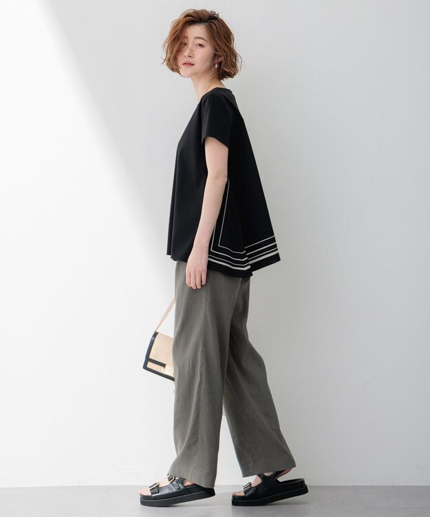 23区 バックル デザイン サンダル ブラック系