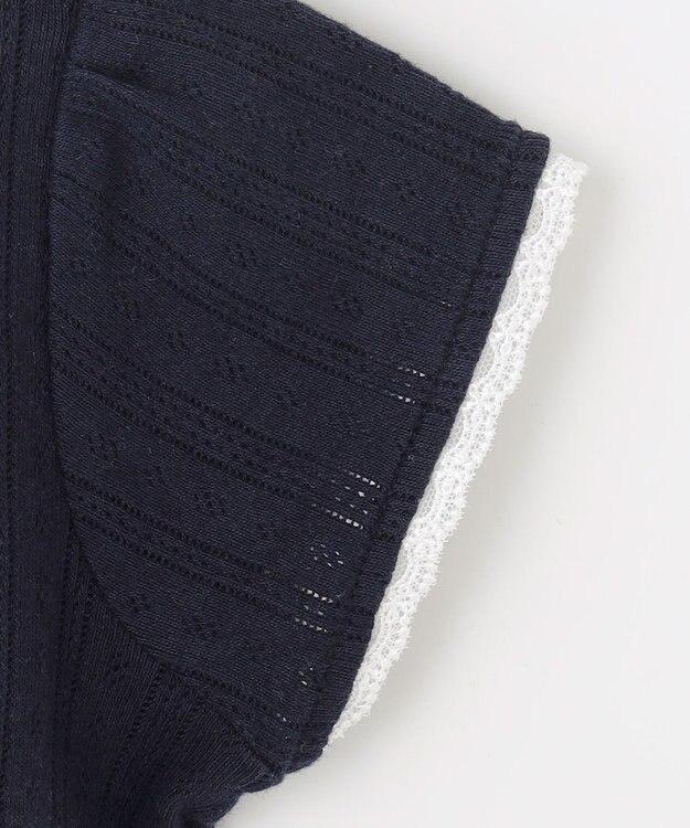 ANY KIDS 半袖 ボレロ ネイビー