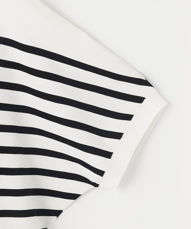 自由区 【好評につき新色追加・9色展開・洗える・XSサイズあり】クレープストレッチドルマン ニット ホワイト系1