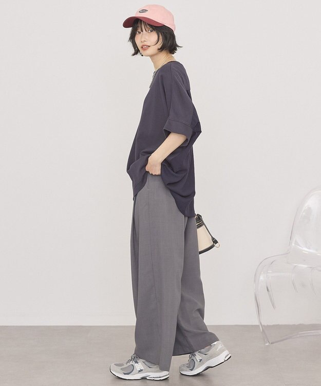 AMERICAN HOLIC 異素材コクーンプルオーバー Navy