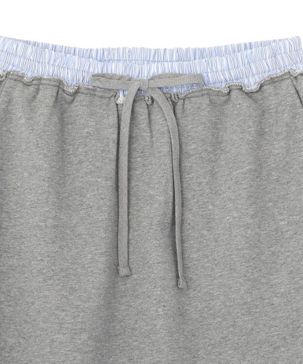 CRAFT STANDARD BOUTIQUE ダブルウェストカットソーロングスカート Gray Mixture