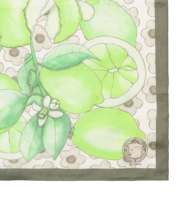 MOONBAT 【日本製】SWASH LONDON Citrus コットン スカーフハンカチ ライトグリーン