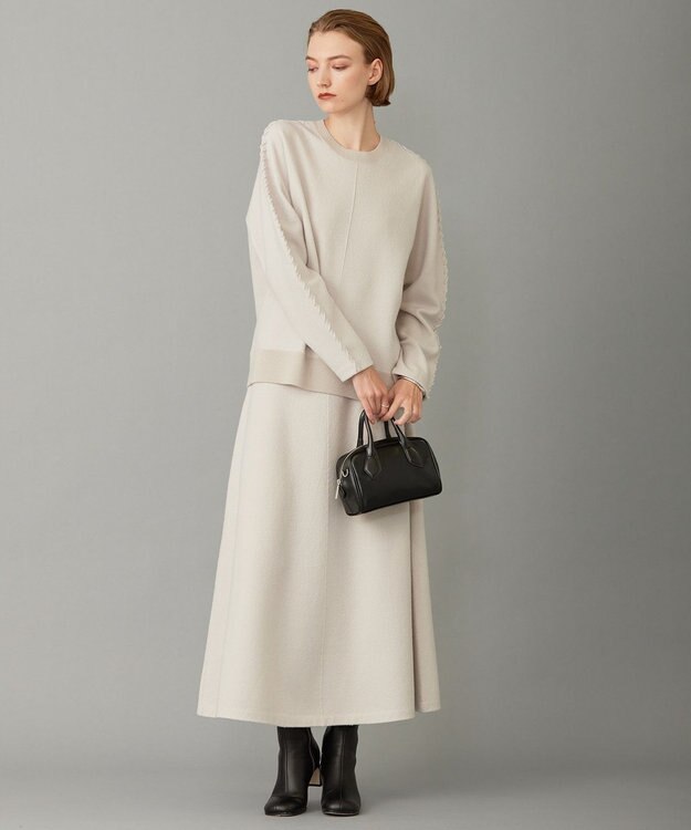 ICB L ミルドウール ニットスカート トープ系