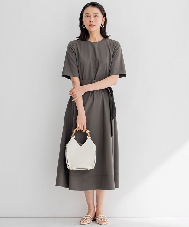 23区 【CLASSY.6月号掲載】LORISTELLA バンブーハンドル ショルダーバッグ ホワイト系