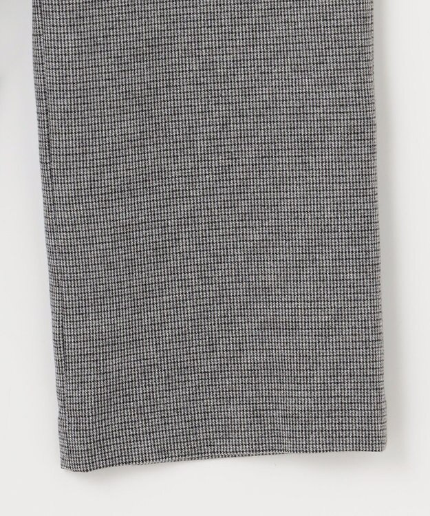 J.PRESS LADIES 【洗える】チェルビック チェック セミワイド パンツ ライトグレー系3