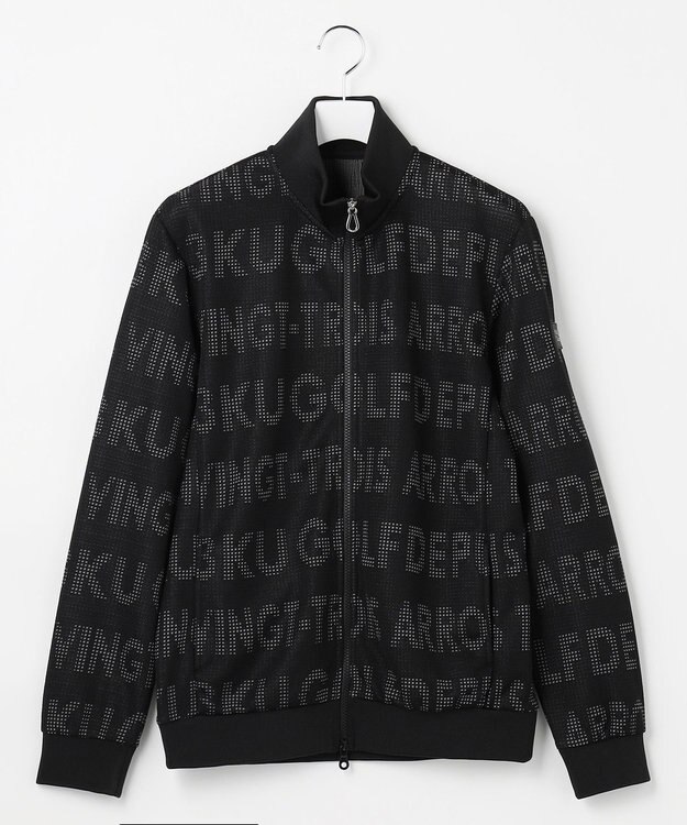 23区GOLF 【MEN】ロゴジャガードトラックジャケット ブラック系5