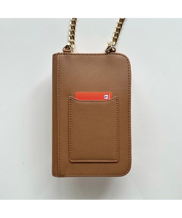 LA BAGAGERIE 【インスタグラマー Chiyoさん×LA BAGAGERIE】チェーンスマホショルダー チョコ