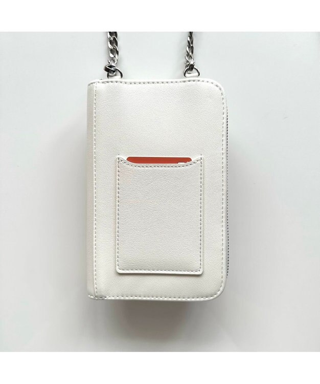 LA BAGAGERIE 【インスタグラマー Chiyoさん×LA BAGAGERIE】チェーンスマホショルダー ホワイト