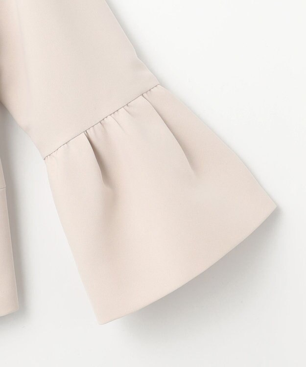 組曲 S 【KUMIKYOKU NAVY】コンフォータブルドレープ フレアスリーブジャケット サンドベージュ系