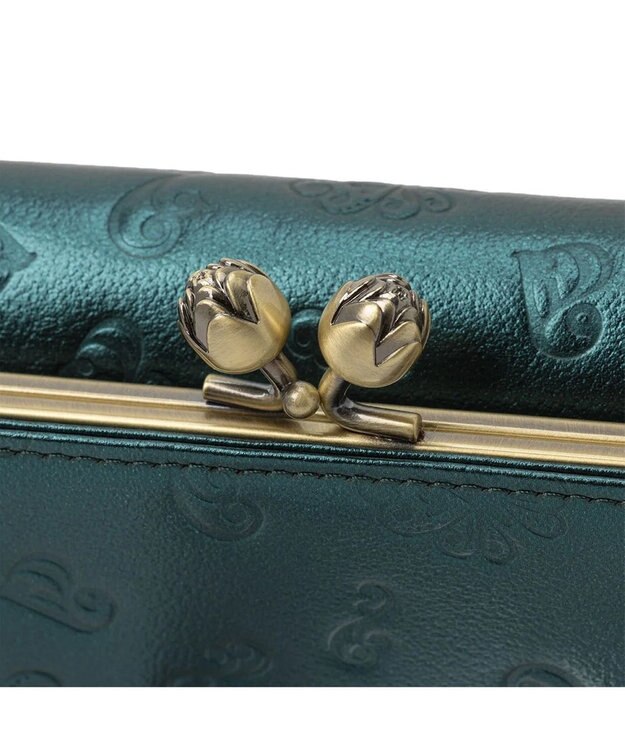 ANNA SUI リンダ 口金長財布 グリーン
