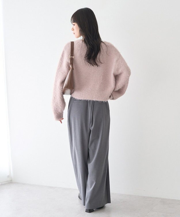 earth music&ecology ミックスカラーラメニットカーディガン Light Pink