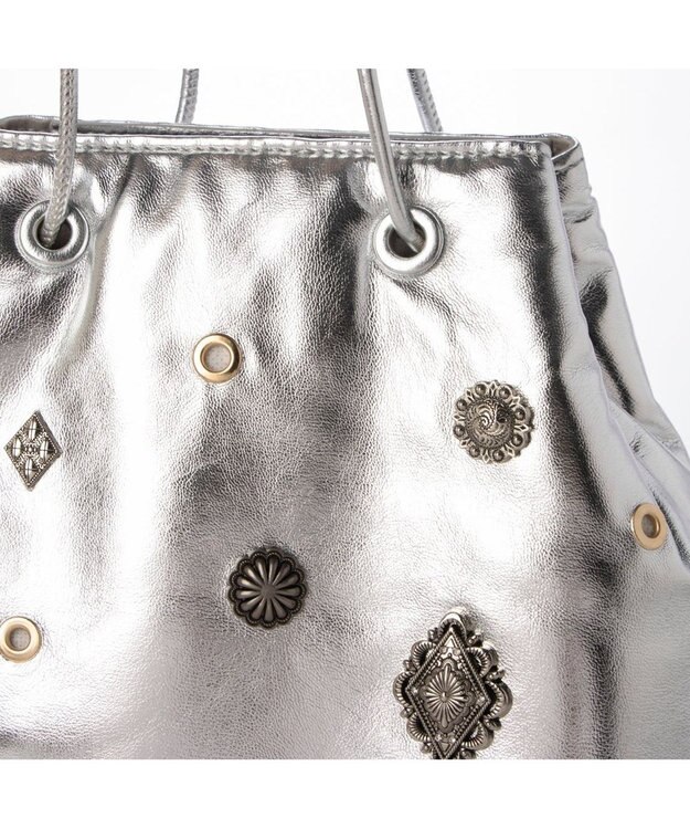 UNBILLION 【テレビ ドラマ着用アイテム】カカトゥ kakatoo / スタッズボンディングショルダー シルバー