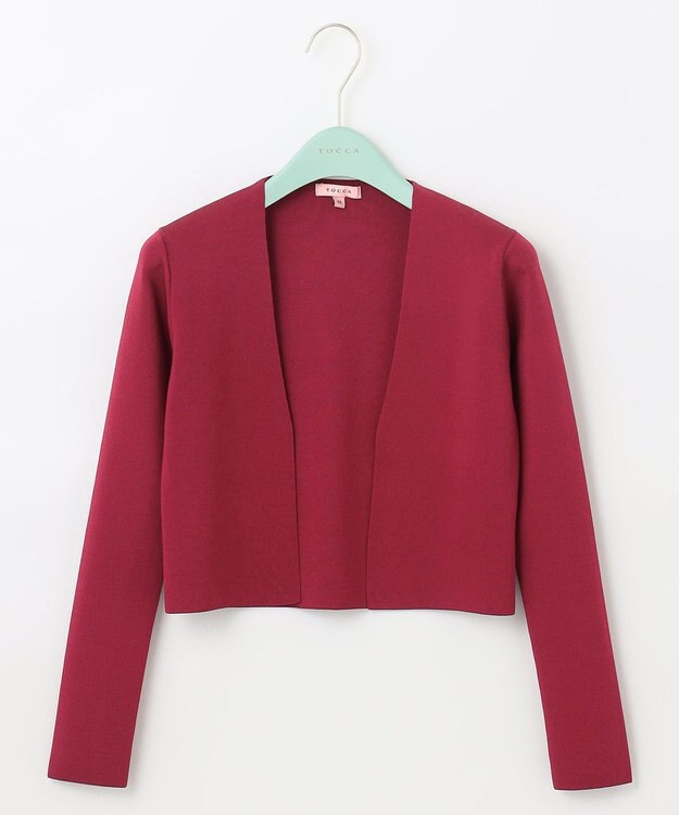 TOCCA 【接触冷感＆UVカット】【洗える】SQUARE BOLERO ボレロ ワイン系