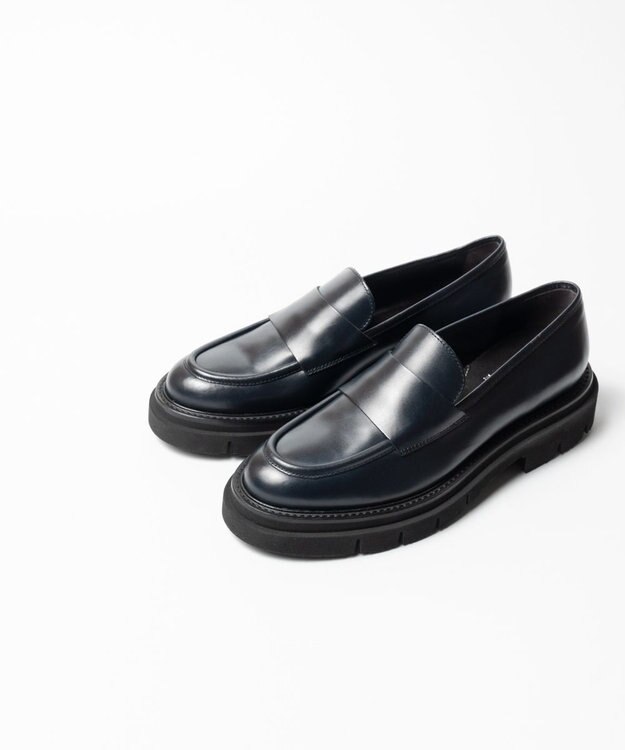 BONTRE 【LucaGrossi/ルカグロッシ】タンクソールコインローファー ネイビー