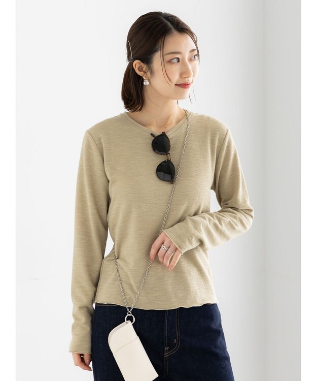 Te chichi スラブ天竺プルオーバー オリーブ