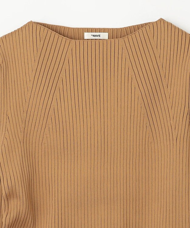 NAVE 【ReNAVE・洗える】スポンディッシュワイドリブワンピース キャメル系