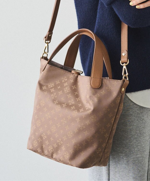 russet ナイロンジャガード2WAYミニトートバッグ(SF-260) Mocha