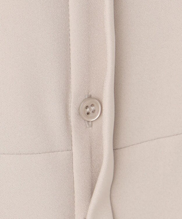 ICB 【接触冷感・UVケア・速乾・洗える】 FluidBackSatin シャツブラウス トープ系