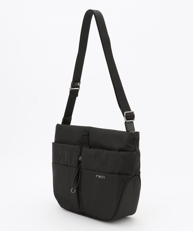 Y'SACCS ドローストリング コンビカラーショルダー ブラック